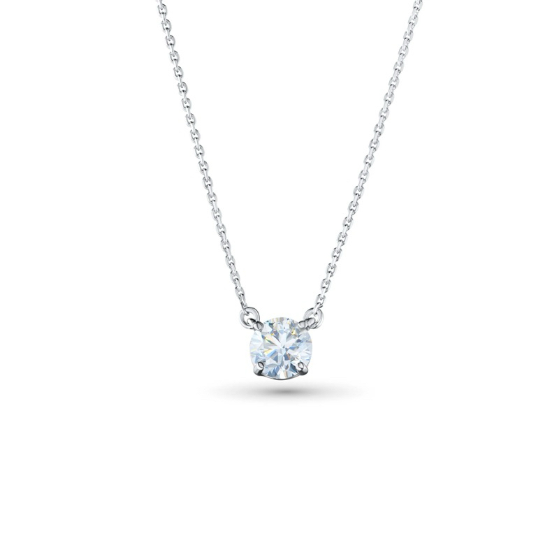 Kalung Emas Solitaire White Gold 18K
