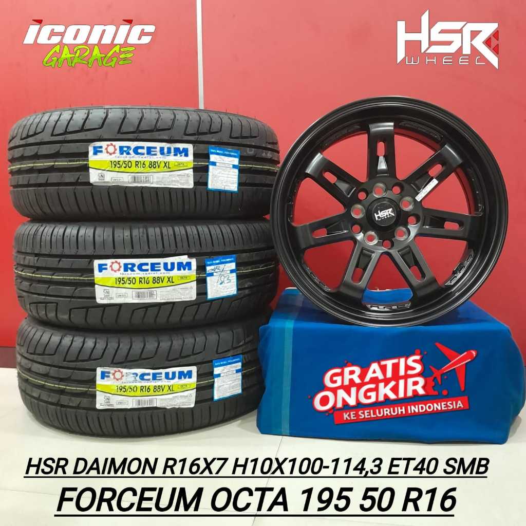 paket velg HSR DAIMON ring16 dan BAN mobil untuk innova, rush, terios, ertiga, grandmax, l300, dll