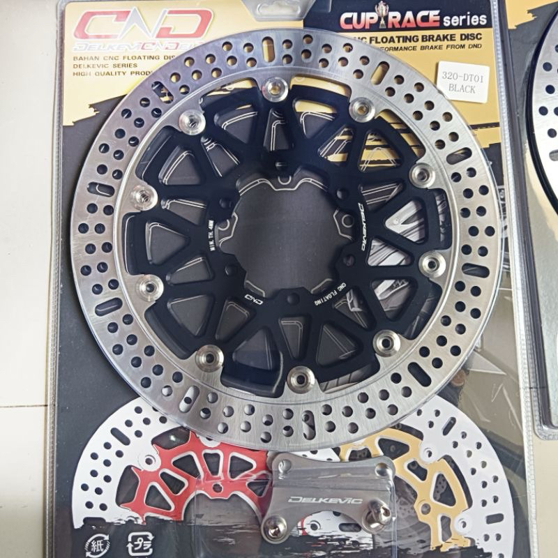 PIRINGAN DEPAN CAKRAM DELKEVIC 320MM DT01 SCORPIO CNC FLOATING BRAKE DISK DISC DISCBRAKE DISKBRAKE 320 MM LUBANG BAUT 6