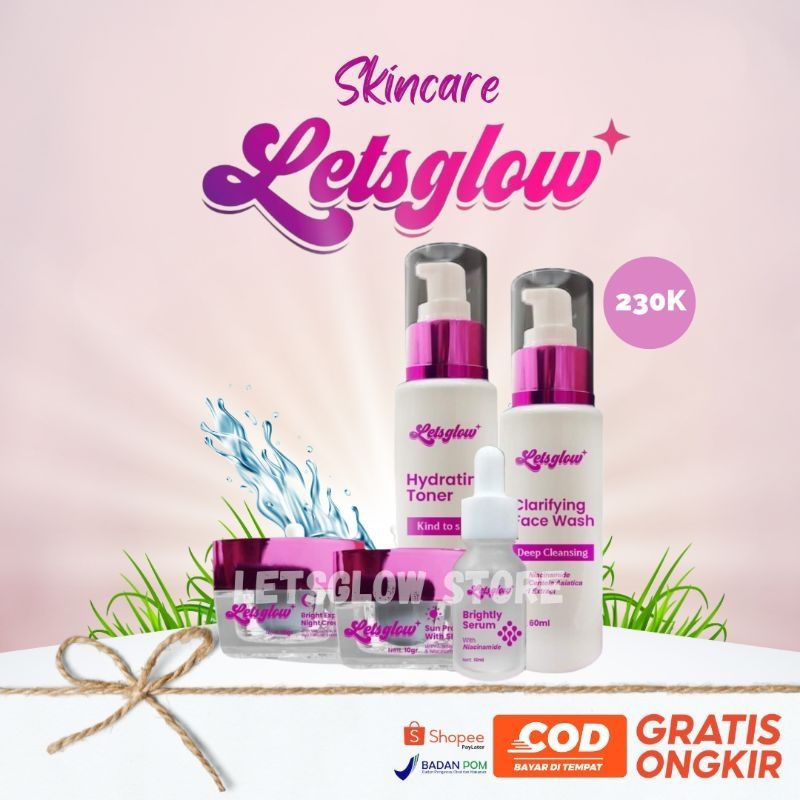 LETSGLOW SKINCARE / SKINCARE TERBAIK / SKINCARE ORIGINAL / SKINCARE JERAWAT / SKINCARE MEMUTIHKAN / 