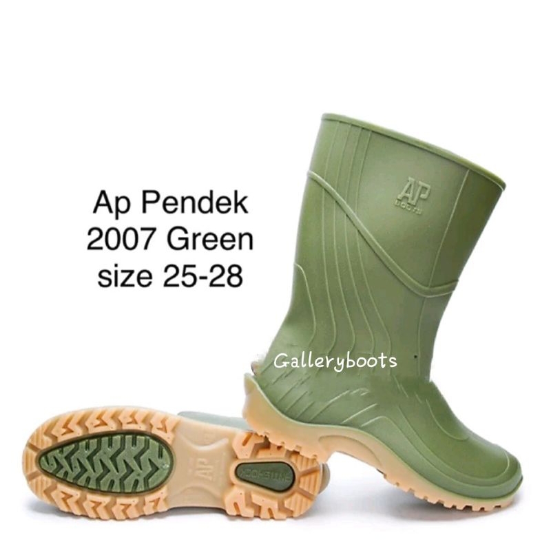 Sepatu Boot Pendek Ap 2007 Green Termurah - Ap Boots Pria wanita