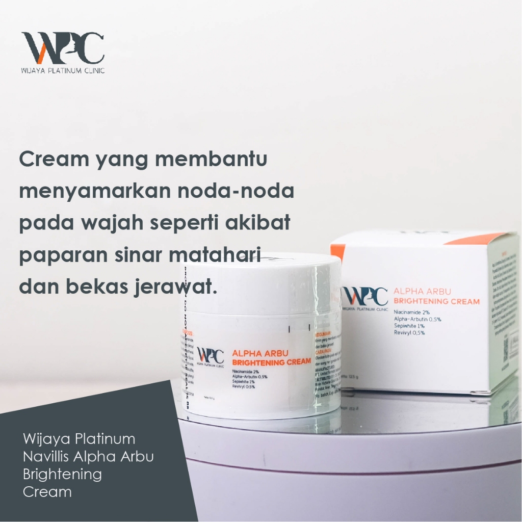 WPC Alpha Arbu Brightening Cream - Cream Pencerah
