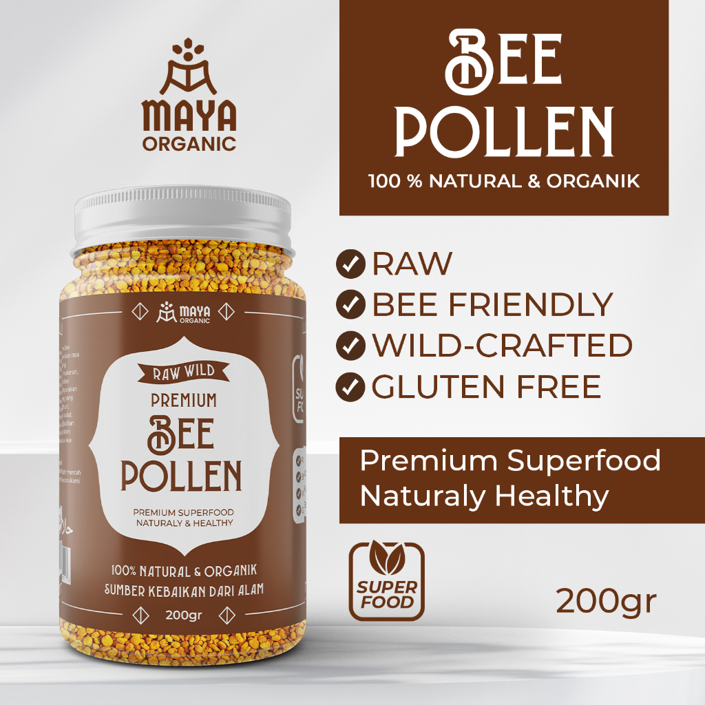 

MAYA RAW BEE POLLEN 200GR PREMIUM SUPERFOOD ORGANIK / SERBUK SARI LEBAH ALAMI