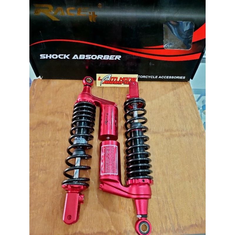 SKOK BELAKANG (RACE.IT) PCX 150 TABUNG ATAS HITAM,SILVER