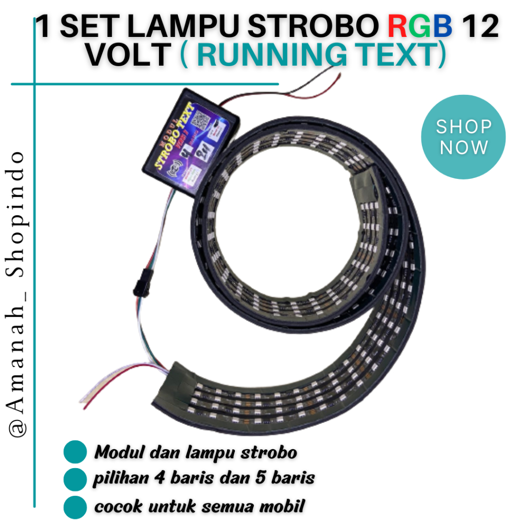 Lampu Kaca Mobil Teks dan Animasi 4&5 baris WIFI/Lampu Kaca Mobil  40 mode animasi