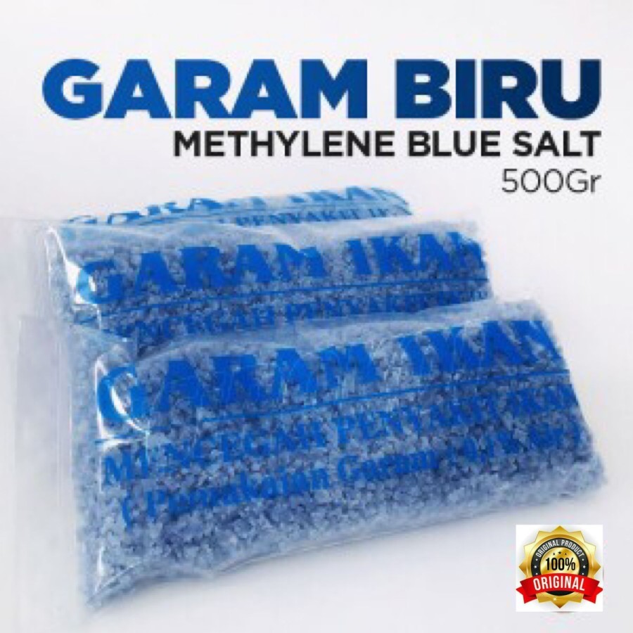 GARAM IKAN BIRU - Garem &amp; Methylene Blue Obat Biru Blitz Icht