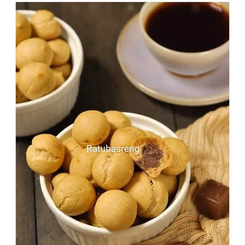 Kue Soes Coklat 1kg lumer Murah Enak/ Sus Coklat Kering Kiloan/ Kue Soes Coklat Mini/ Soes Coklat ki