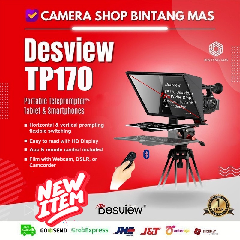 Desview TP170 Portable Teleprompter for Tablets and Smartphones
