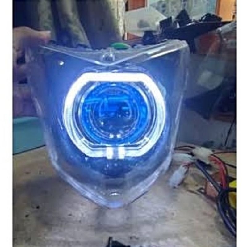 BILED CB150R Old VERZA Megapro mono - Lampu depan Custome Biled Gen 2 WST Turbo dll set shroud