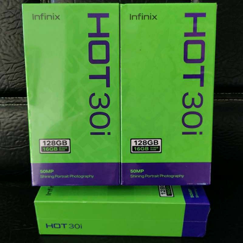 HP INFINIX HOT 30i RAM 8/128GB GARANSI RESMI - HOT 30i RAM 8GB INTERNAL 128GB