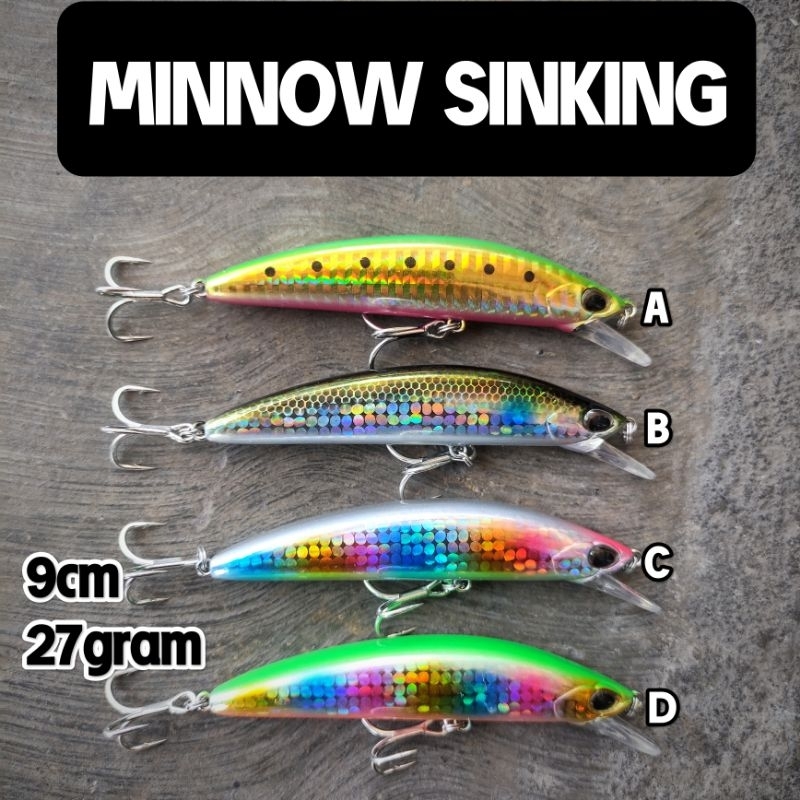 umpan pancing MINNOW 9cm 27gram
