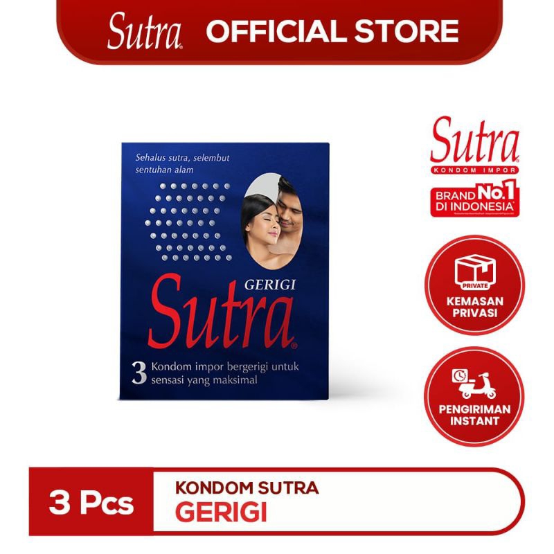 Kondom Sutra Tekstur Gerigi 3 Pcs