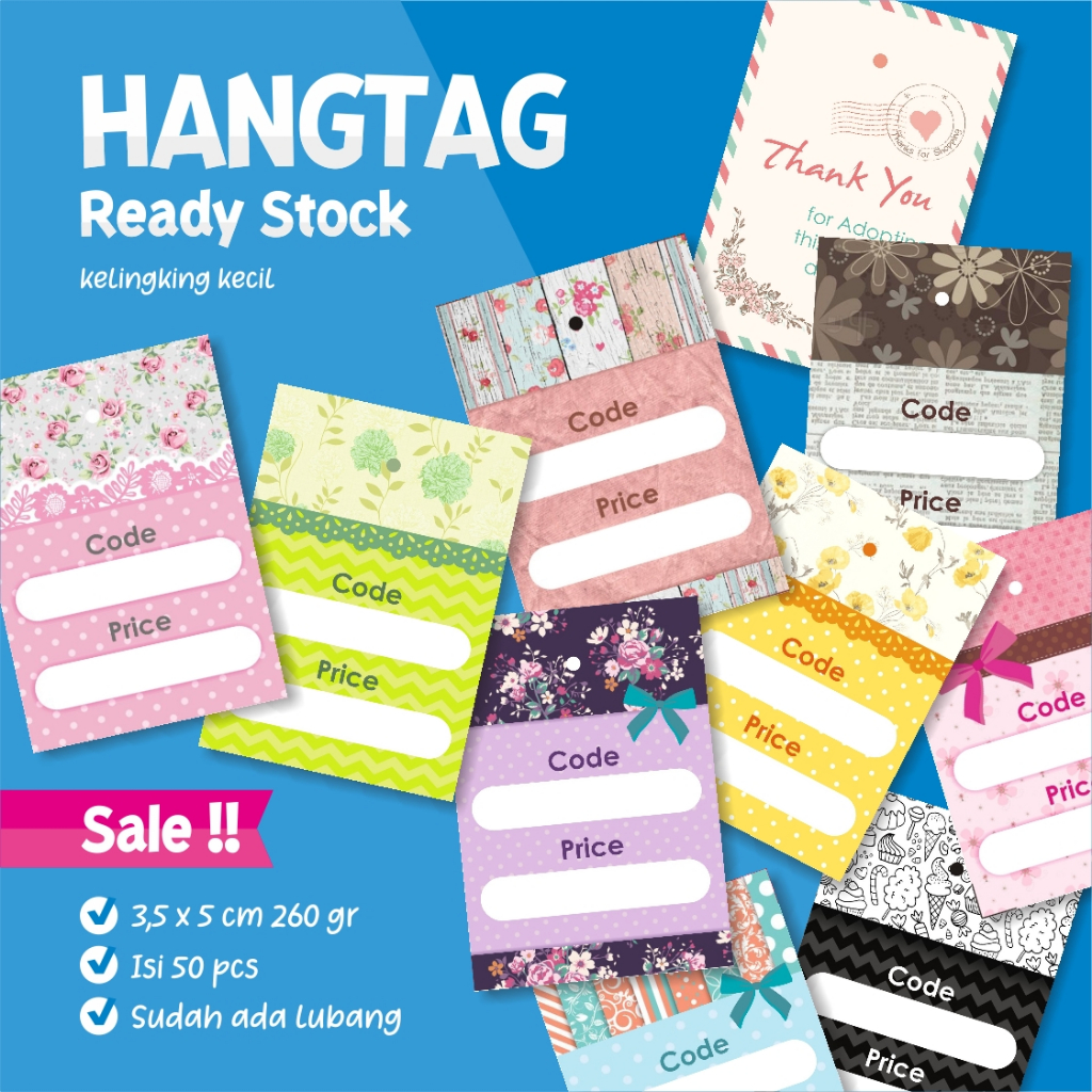 

Label Harga Price Tag Hangtag Label Baju