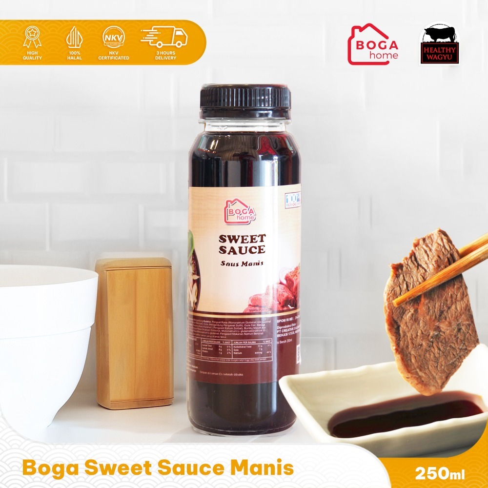 

Sweet Dipping Sauce Boga Kitchen Cocol Daging Manis 250ml Healthy Wagyu