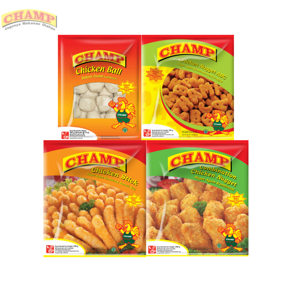 

Champ Chicken Nugget Stick | Ukuran 250 gram - 500 gram