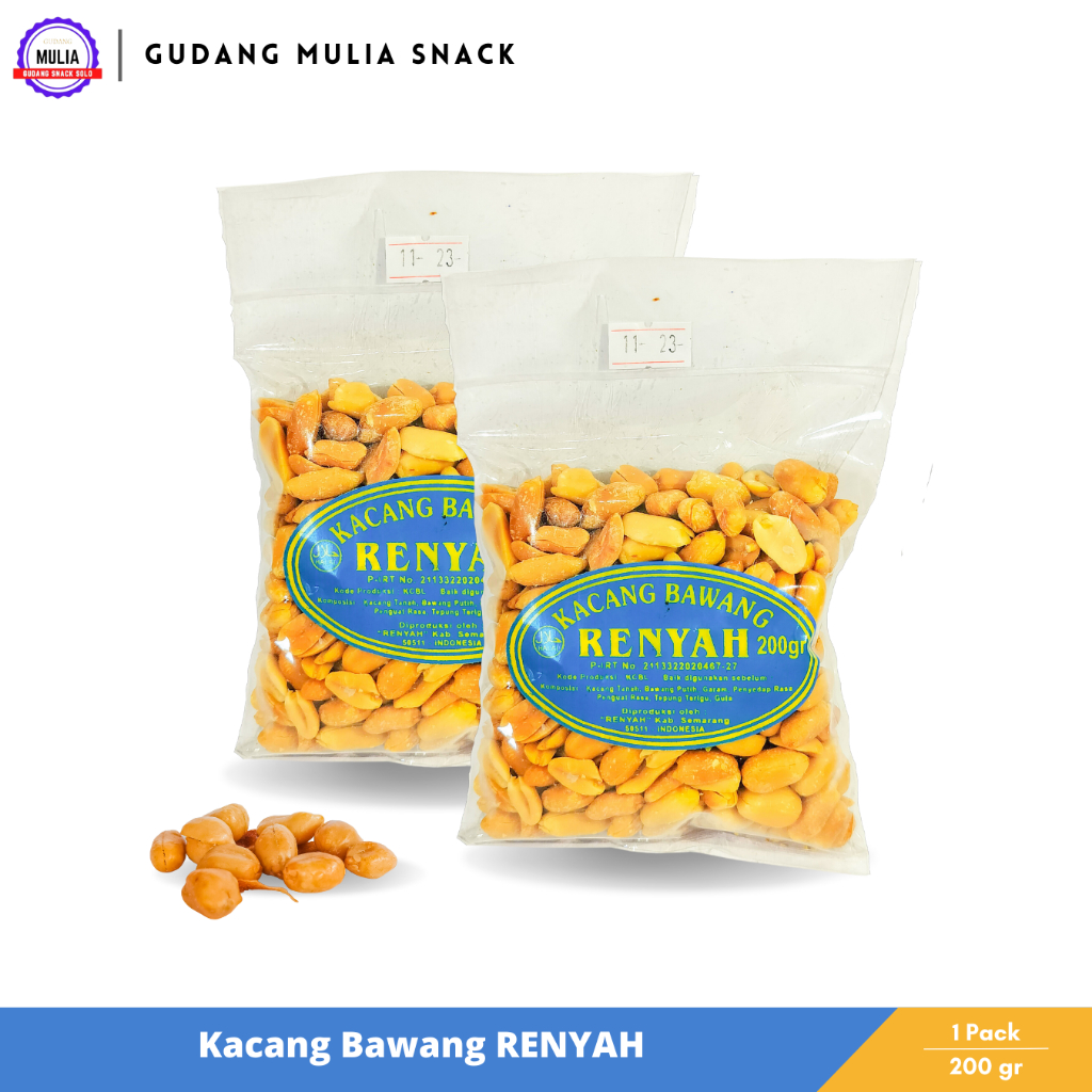 

Kacang Bawang Renyah 200 Gram