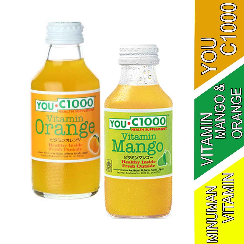 

Rasa Orange & Mango - Minuman You-C1000 - Minuman Vit C - 140ml