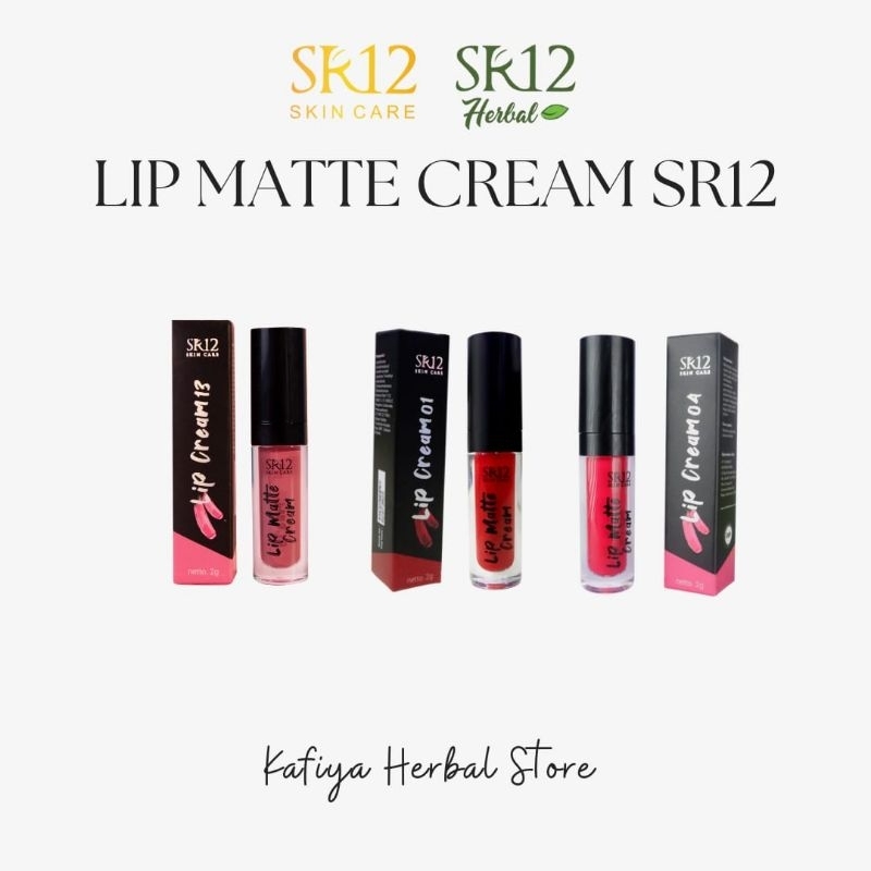LIP CREAM SR12 / Lip cream matte SR12 / lip cream moist sr12 / matte  Cosmetic SR12