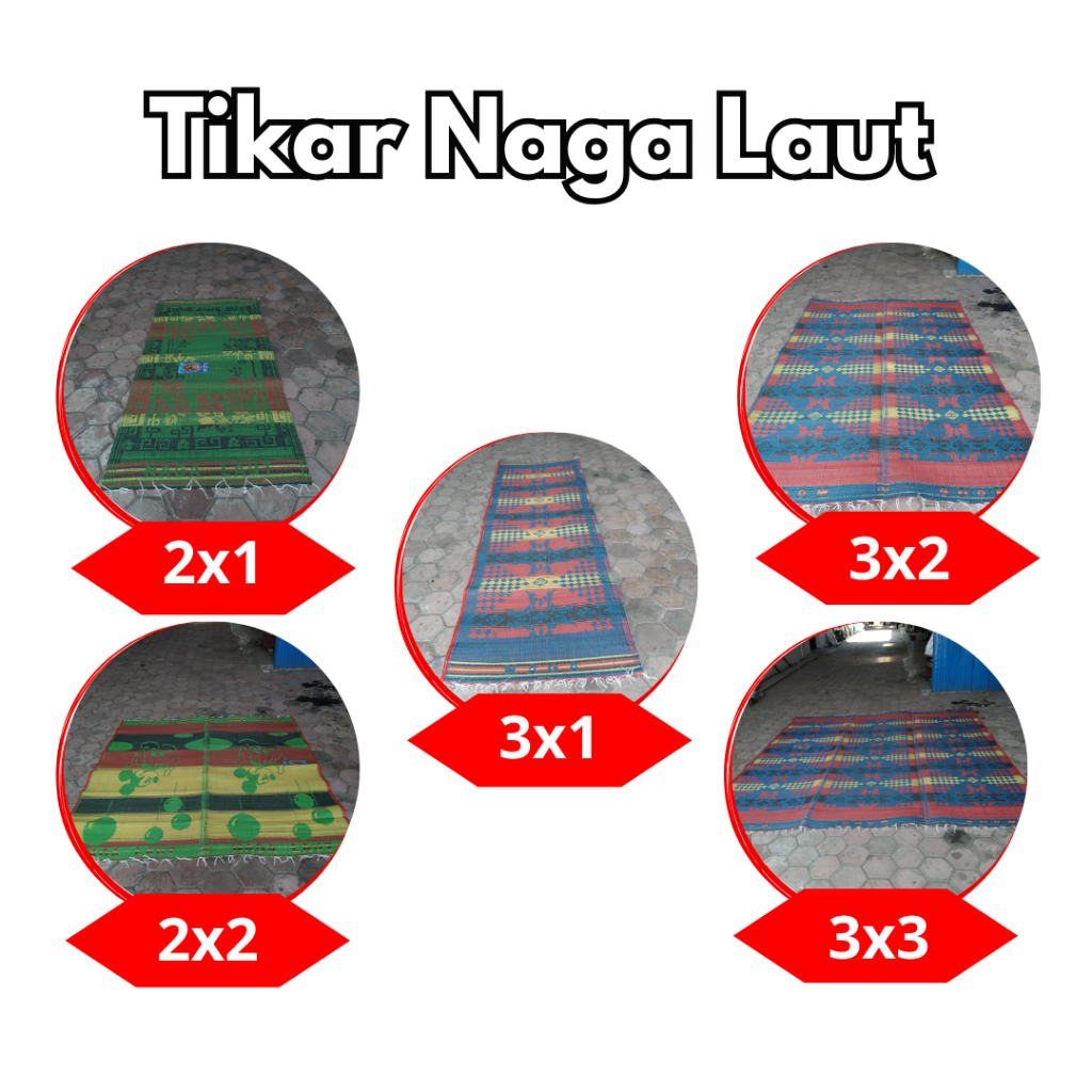 TIKAR PLASTIK NAGA LAUT,TIKAR ANYAM,TIKAR PLASTIK
