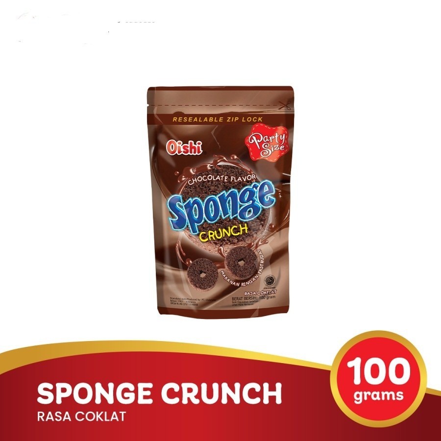 

MAKANAN RINGAN OISHI SPONGE CRUNCH RASA COKLAT 100GR