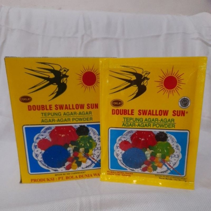 

Agar Agar Double Swallow Sun Coklat 7gr