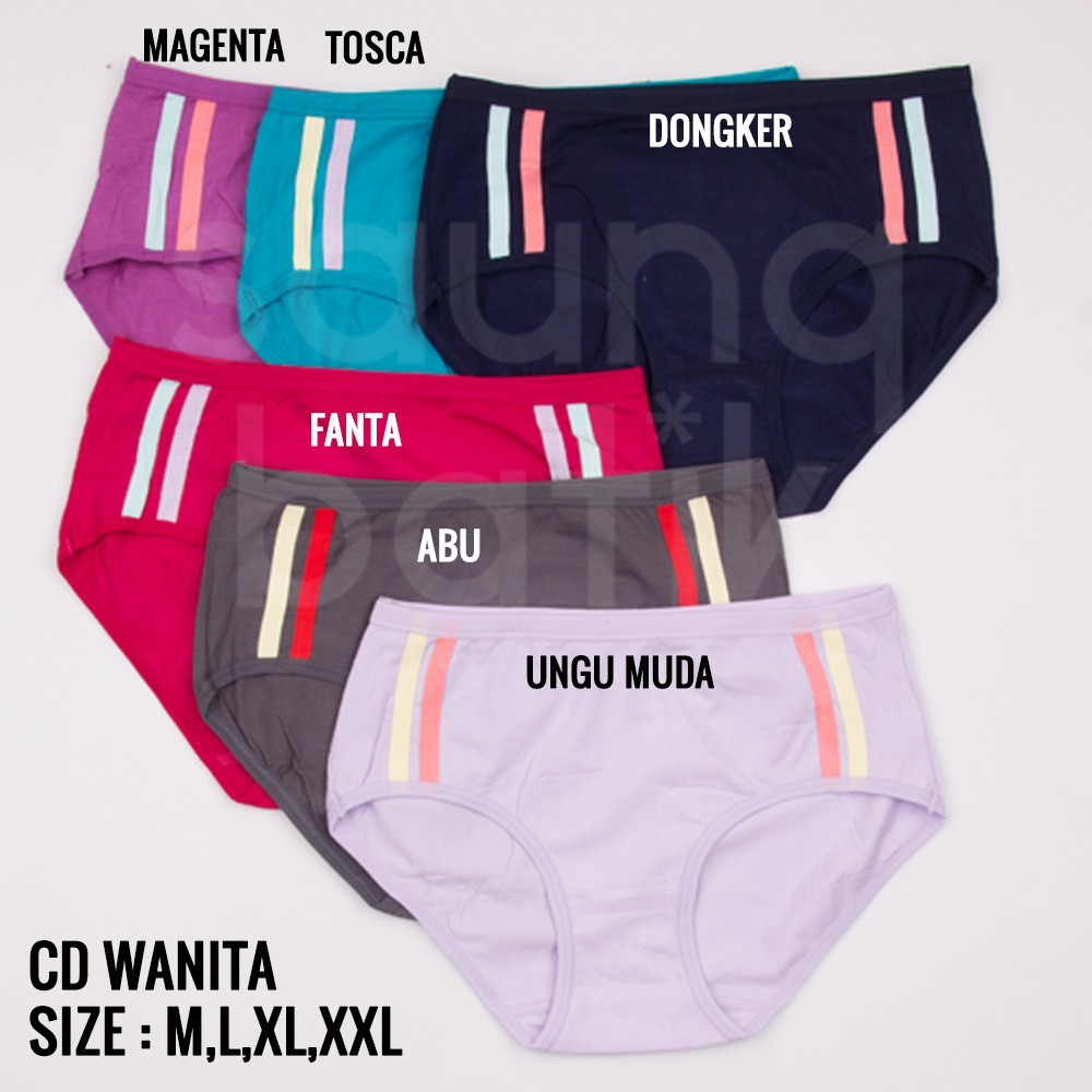 [ 6PCS ] CD VAYA 1218 | Celana Dalam Wanita / CD Cewek Remaja / Dalaman ABG Lusinan / SIze M - XXL