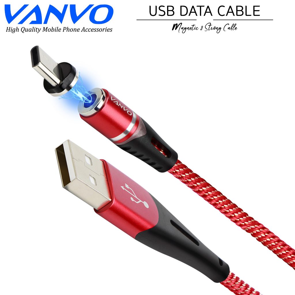 kabel data magnet fast charging , kabel data magnetic fast iphn vanvo kdvb 214