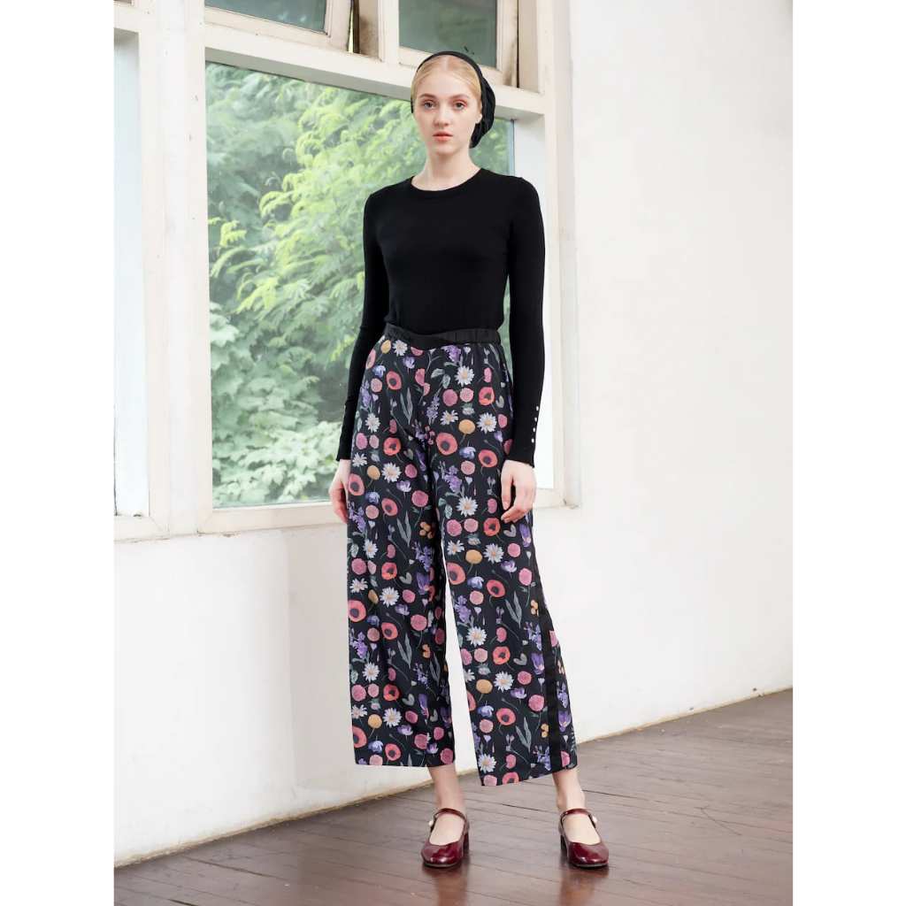 Tizy Pants Black - Aleza Label | Celana Panjang Wanita | Aleza