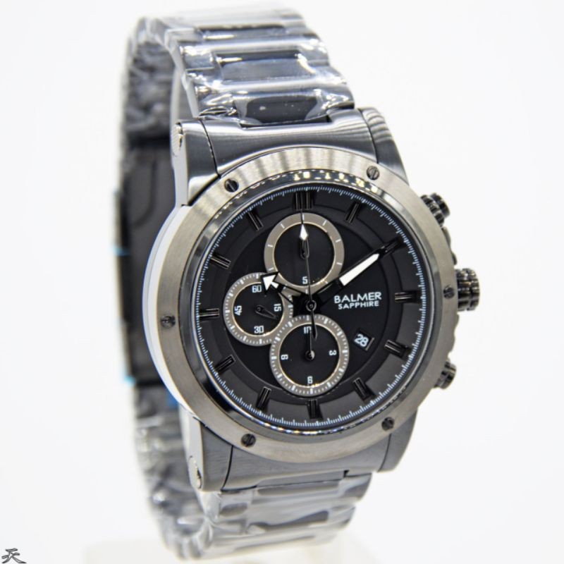 ORIGINAL 100% BALMER 7991-Jam Tangan Pria Balmer - Black Sapphire