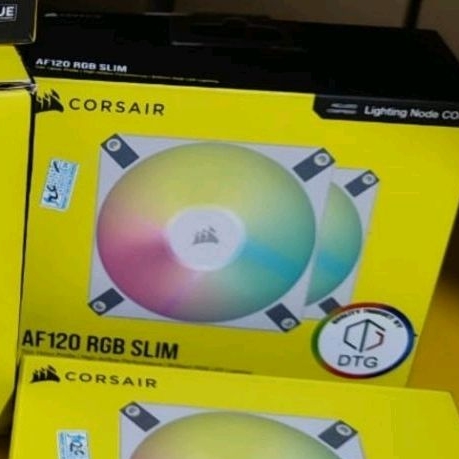 Corsair AF120 RGB Slim White 120mm Dual Pack Casing Fan Gaming