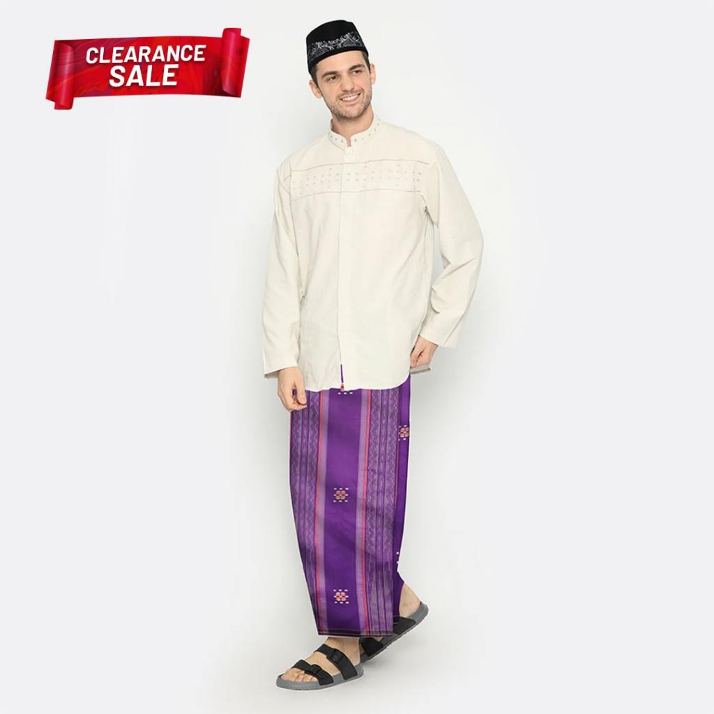 Sarung ATLAS Premium 790 Songket Special Ungu Oranye