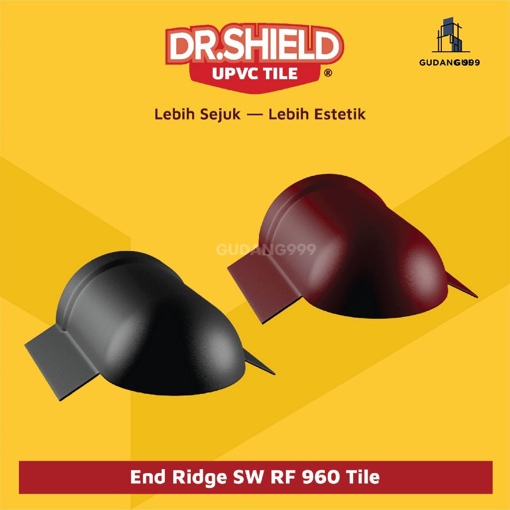 Genteng UPVC Dr.Shield / End Ridge / UPVC Tile / Ujung Punggungan