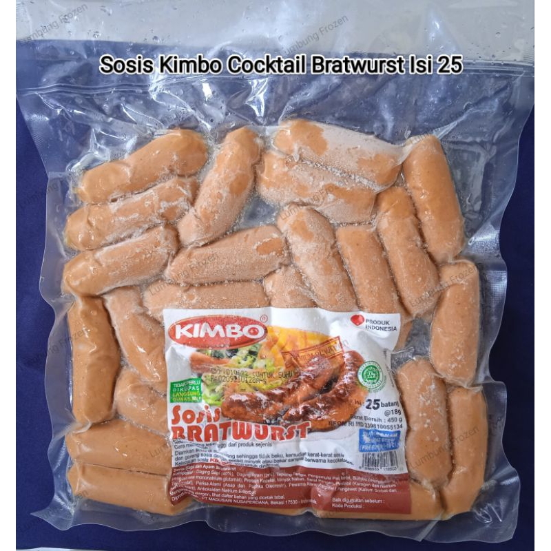 

Sosis Kimbo bratwurst Cocktail isi 25