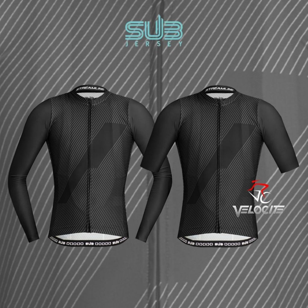 Subjersey Streamline 2023 Black Unisex Sub Jersey Cycling Short Long Sleeve Sepeda NEW