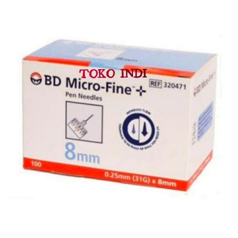 PER PCS Jarum Insulin 8 mm/Nald Insulin Microfine BD 8 mm
