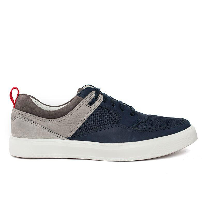 PSPGN.CO | ORIGINAL BRANDED GINO MARIANI ADRIEN IN NAVY SEPATU KULIT PRIA SNEAKERS TALI KASUAL SUPER