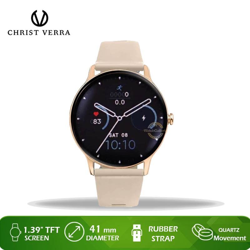 Jam Tangan Smart Watch Christ Verra CV BEYOND 0135-CREAM Original