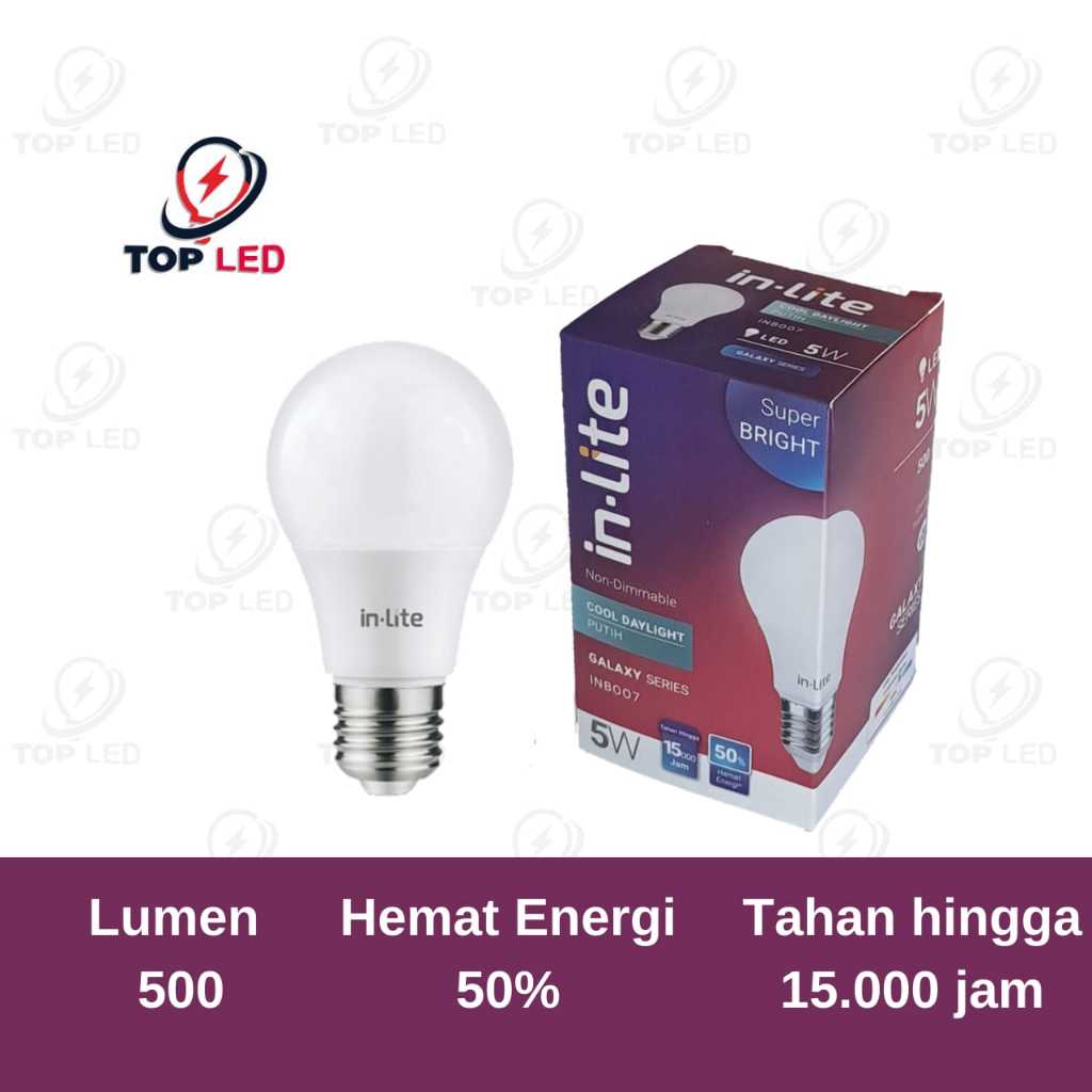 LAMPU BOHLAM LED BULB INLITE 5 WATT - INB007