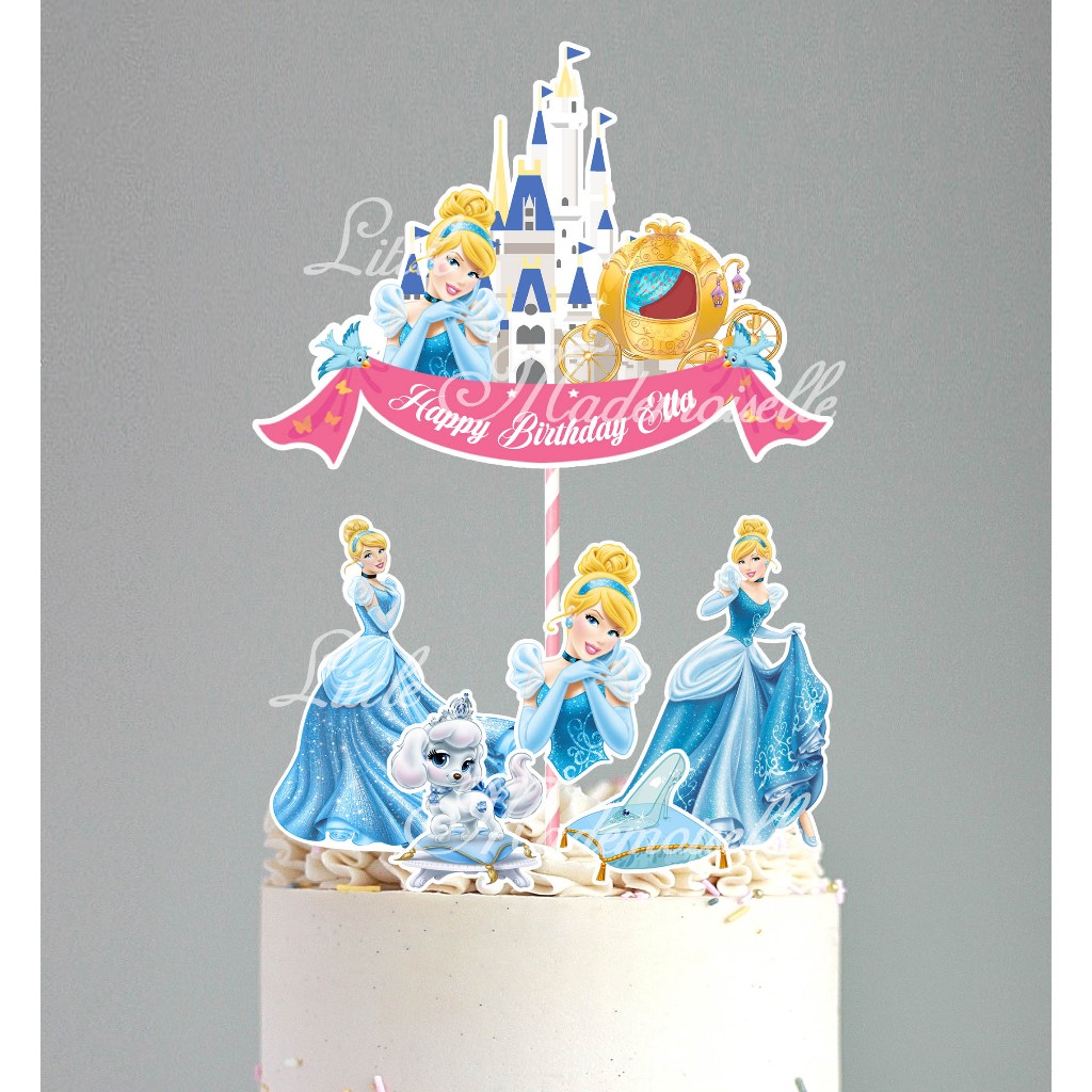 Topper cake cupcake Cinderella