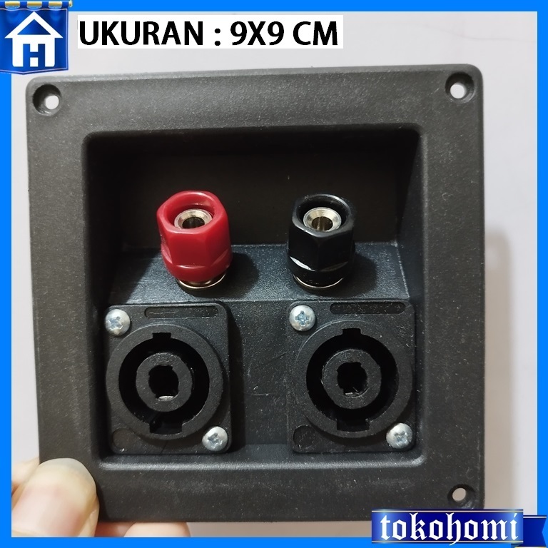 Terminal Spikon Box Speaker 2 In 1 Terminal Box Speaker Biding & 2 Soket Spikon