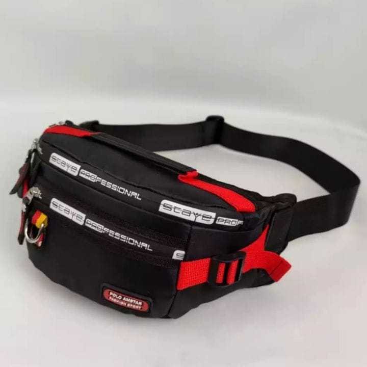 VALUE PACK Tas Pinggang Polo Bahan Parasut Tas Selempang Pria Waistbag Polo Bahan Parasut 2025