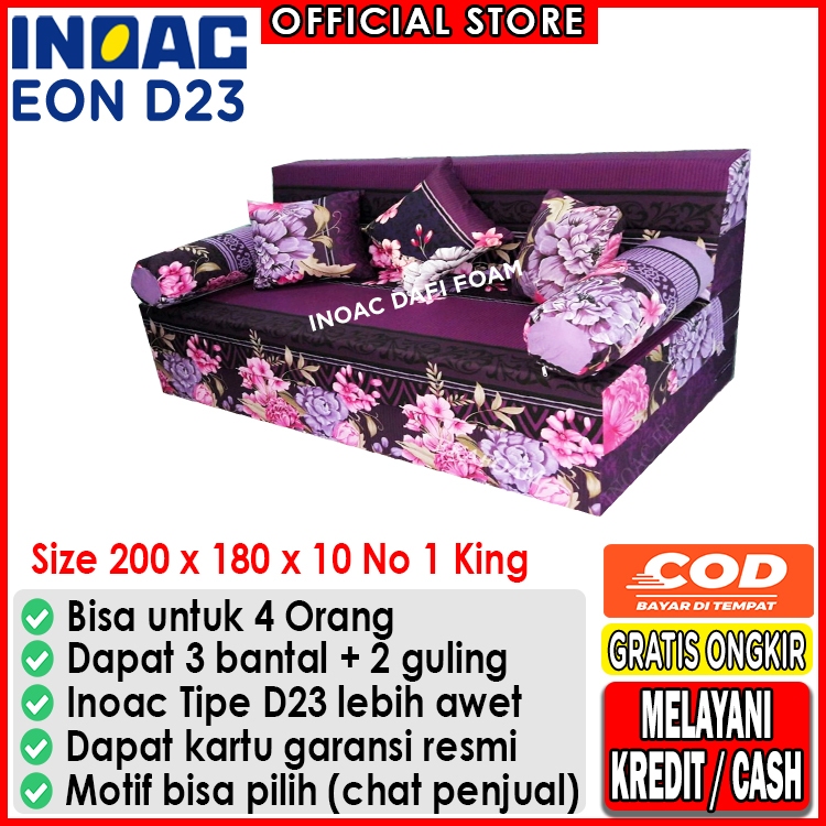 Sofabed Inoac 200x180x10 nomor 1 King busa Inoac EON D23 original garansi 10 tahun kasur busa kasur 