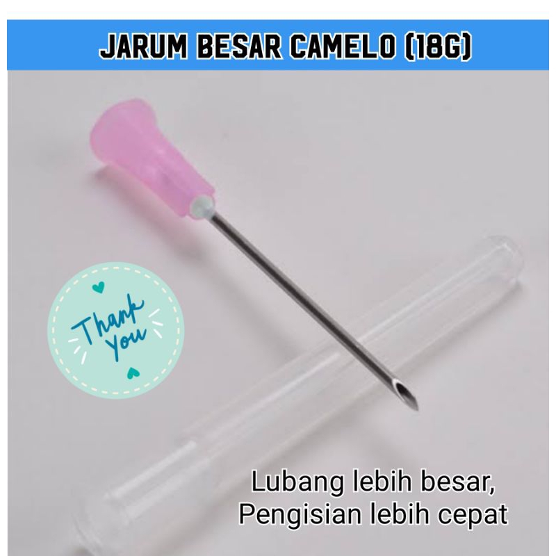 Jarum suntik camelo / jarum suntik besar 18G 18 G untuk produksi es suntik camelo