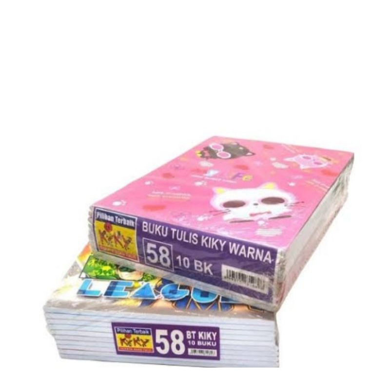 

Buku Tulis Kiky 58 Lembar / Pack (10 pcs)