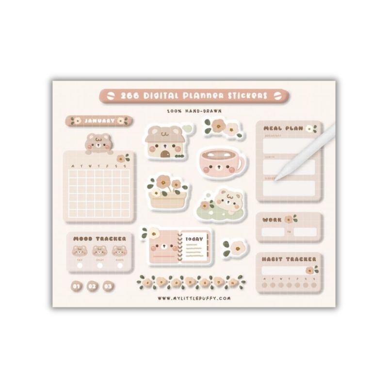

sticker glossy | sticker journal and planner