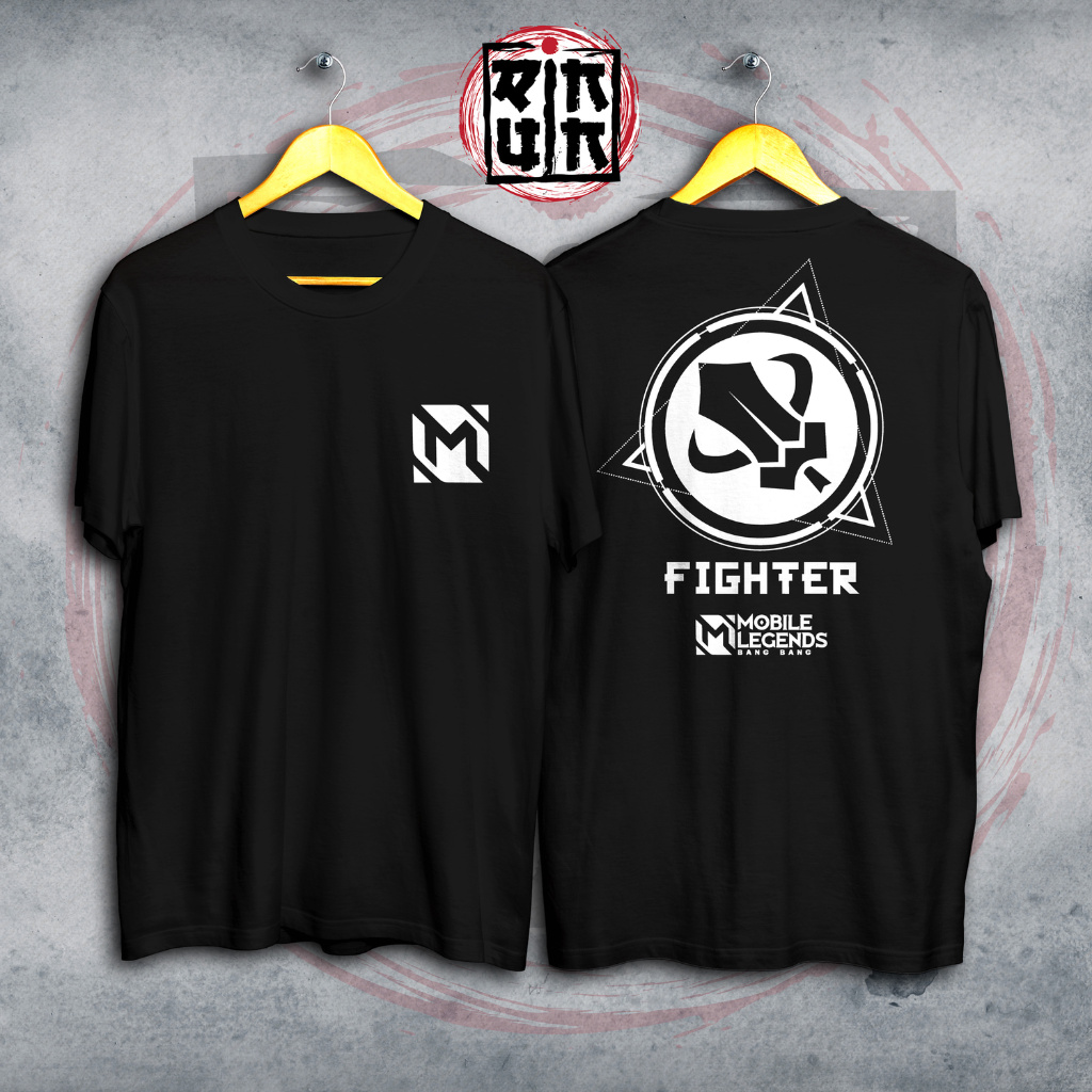 Tshirt Kaos Distro Fighter Mobile Legends Role Emblem