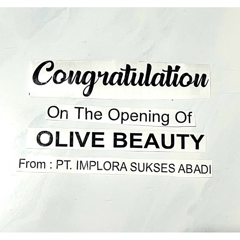 

STIKER CUTTING LABEL CUSTOM NAMA AKRILIK ACRYLIC