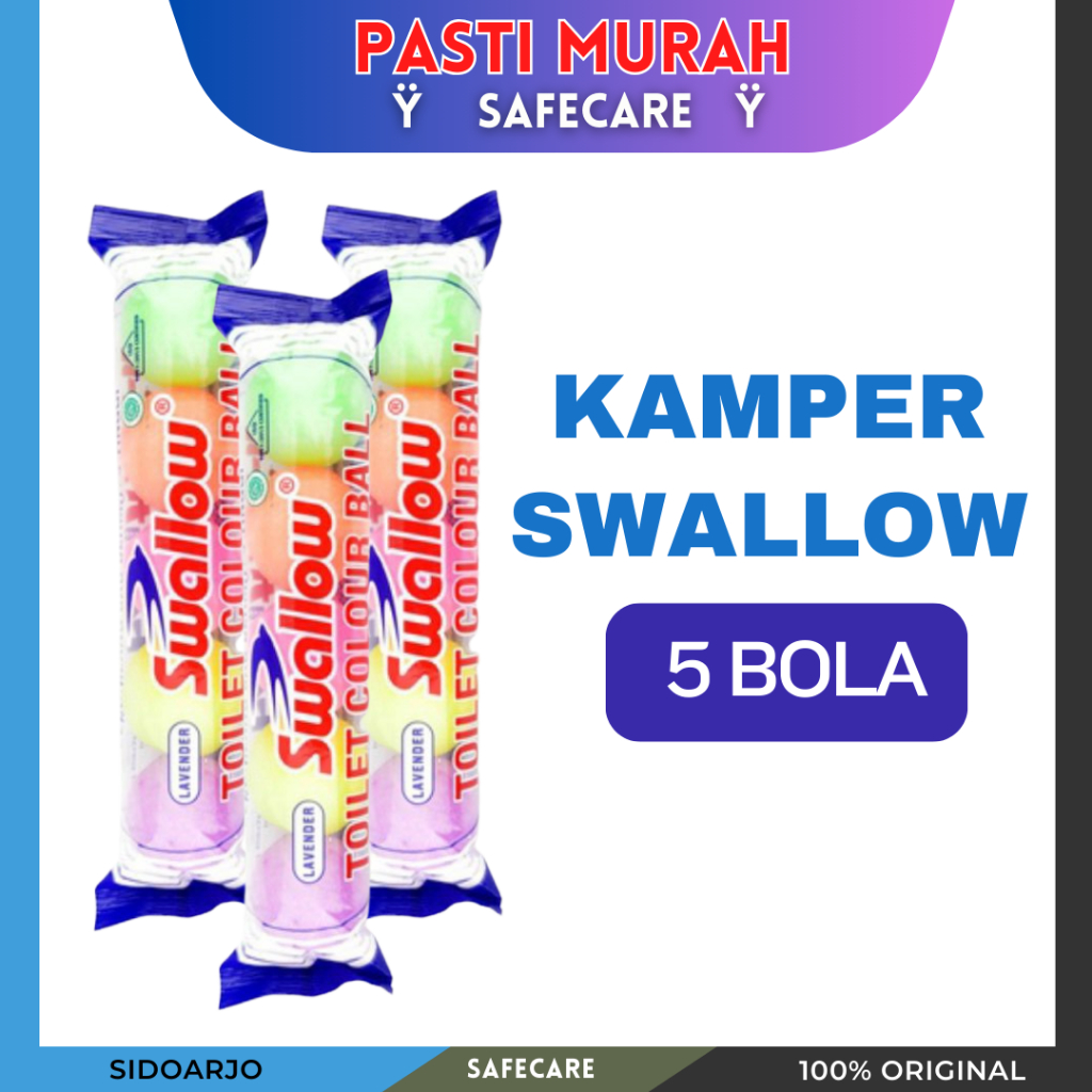 Kamper Toilet Swallow / Kamper Pengharum Kamar Mandi / Kapus Barus Kamar Mandi / Kamper Toilet Warna