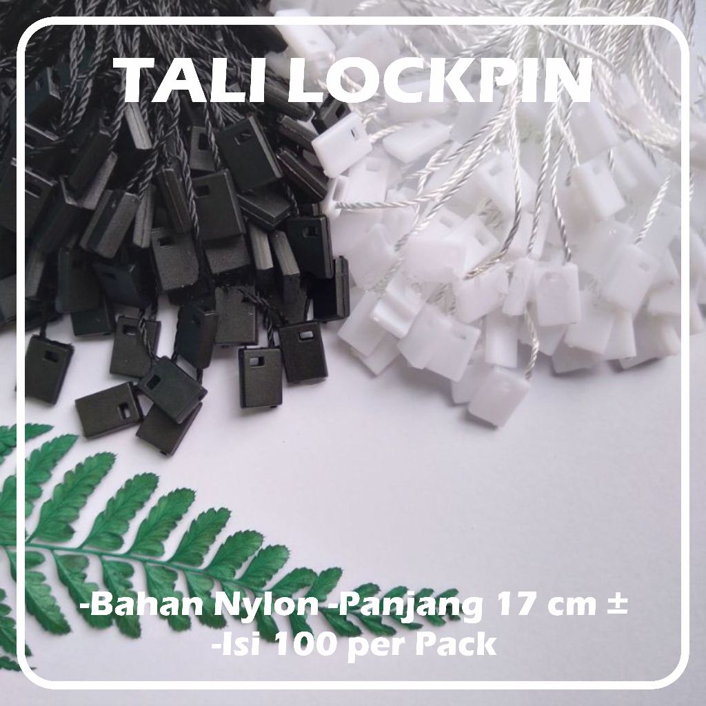 

Tali Nylon lockpin - tali loopin - tali hangtag hampers