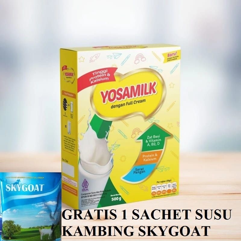 

Yosamilk premium Rasa Full Cream Penggemuk Badan 500 gram